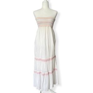 Old Navy White Strapless Maxi Dress / Size XS S-Small
